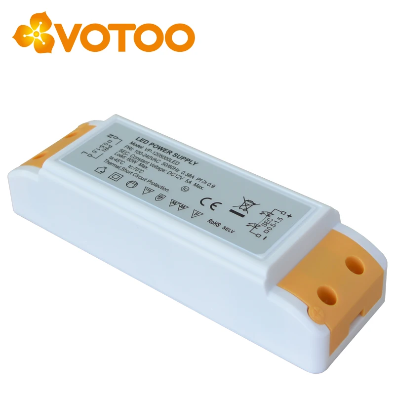 12v 5a ip20 led driver plastic box for led driver