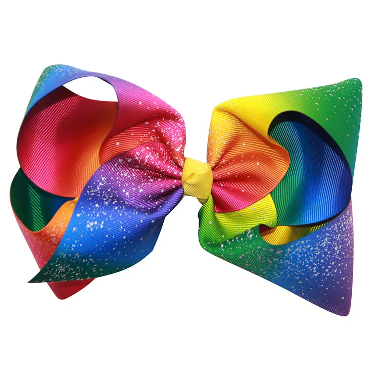Factory Custom Lovely 8 Inch Big Size Jojo Ribbon Hair Bow