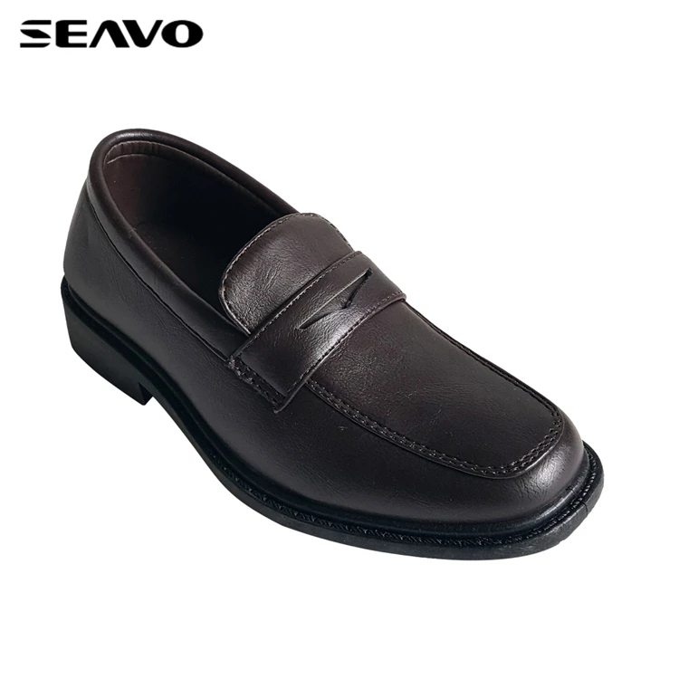 SEAVO black pu upper boys party dress shoes