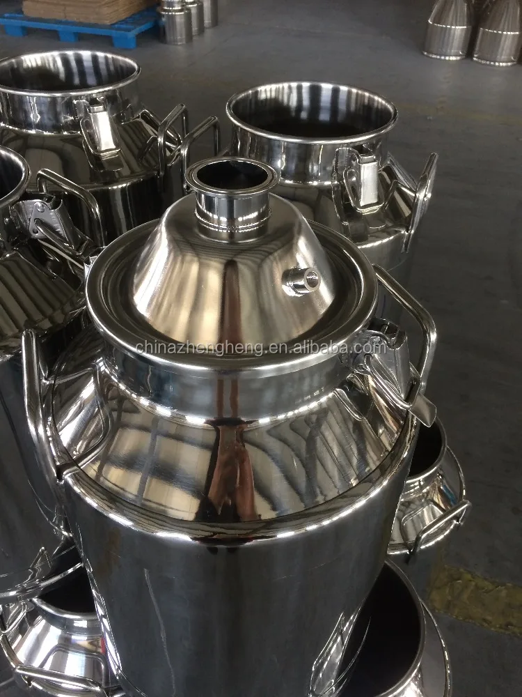 Stainless steel milk can