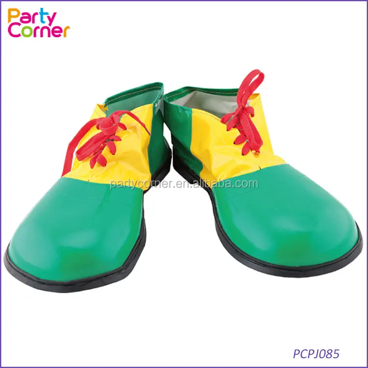 Masquerade costume accessories clown shoes clown dress up PVC big round shoes exaggerated clown shoes