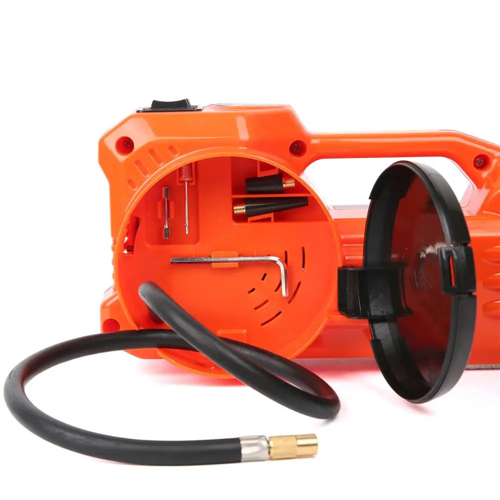 portable 12v dc car jack with inflator