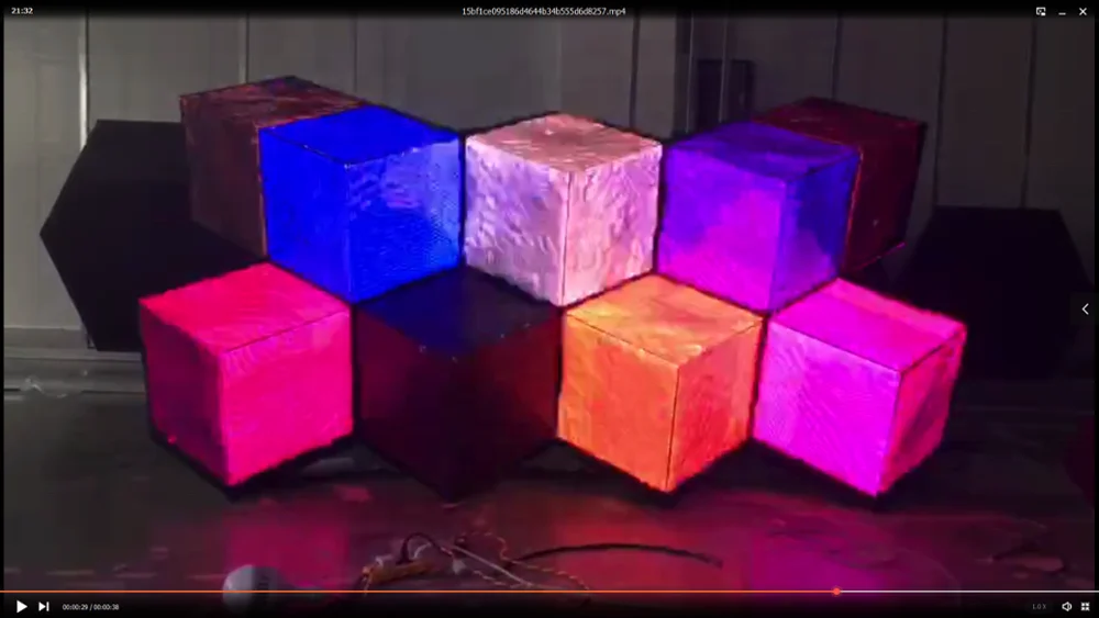 Magic Cube DJ CABINET Square module Customize led  display for night club ktv