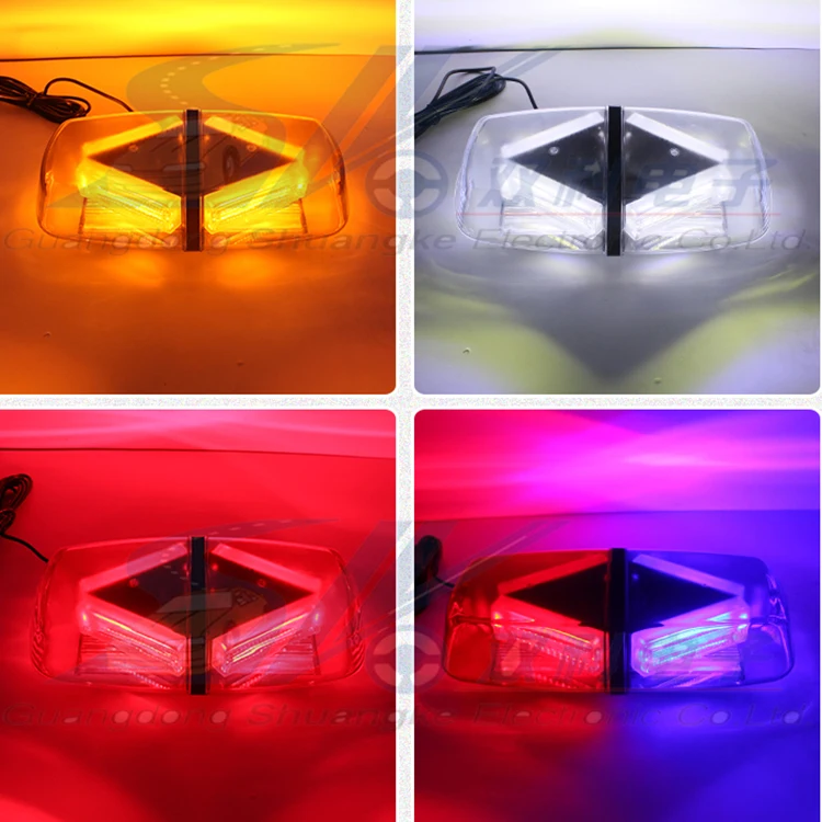 40 Watts Car COB LED Mini Emergency Strobe Hazard Waterproof Amber LightBar