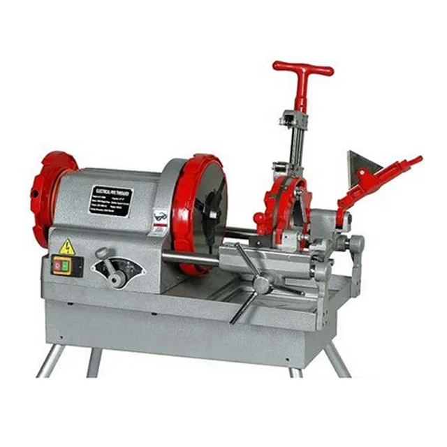 Stainless steel pipe iron pipe cut external thread Threading inner hole chamfering machine