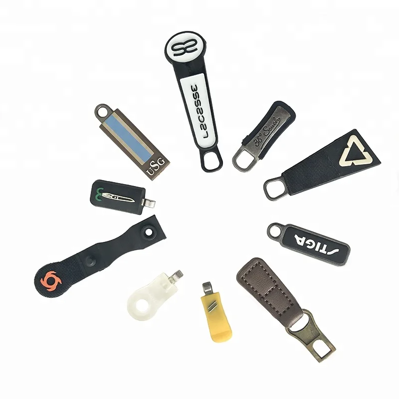2022 Hot Sale Factory Low Price Rubber Puller Custom Made Decorative Various Zipper Puller