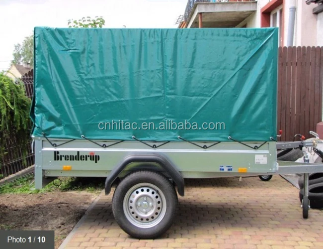 Durable Water Resistant PVC Cage Trailer Cover Tarpaulin
