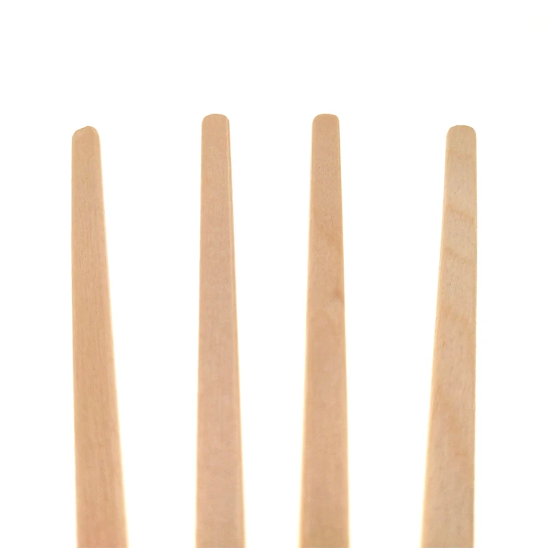 140mm Direct Manufactured Biodegradable Wooden Disposable Round End Coffee Stirrer
