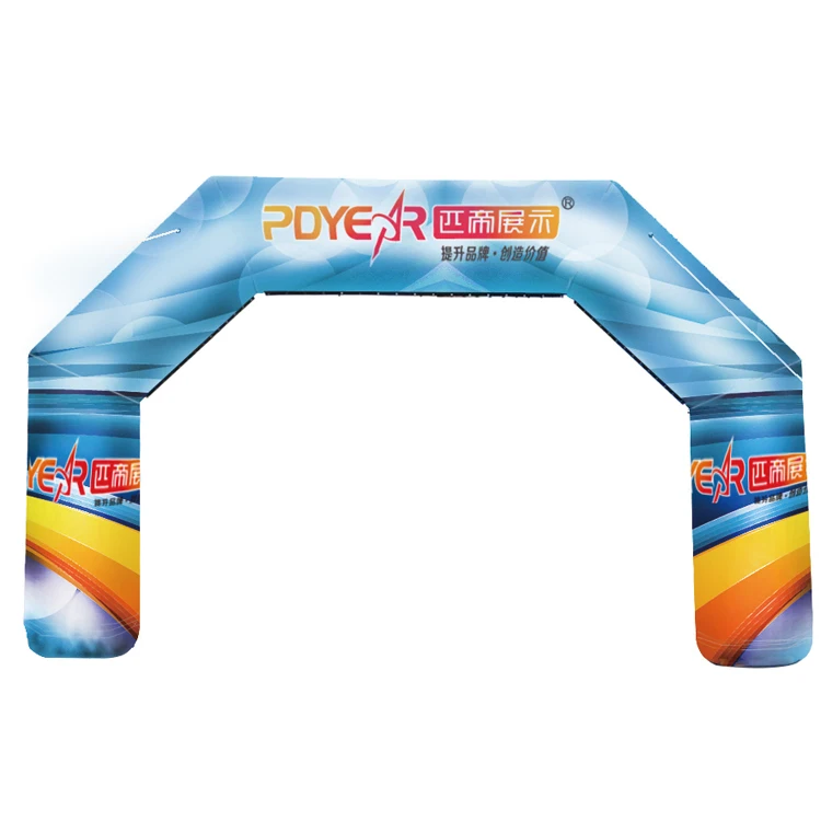 PDyear advertising promotional logo tradeshow fabric print  race events  sports inflatable air arches gate