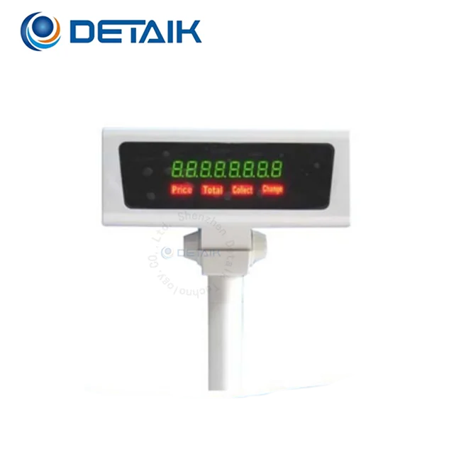 LED8 Customer Display POS Pole Display  Cash Register English LED Customer Displays