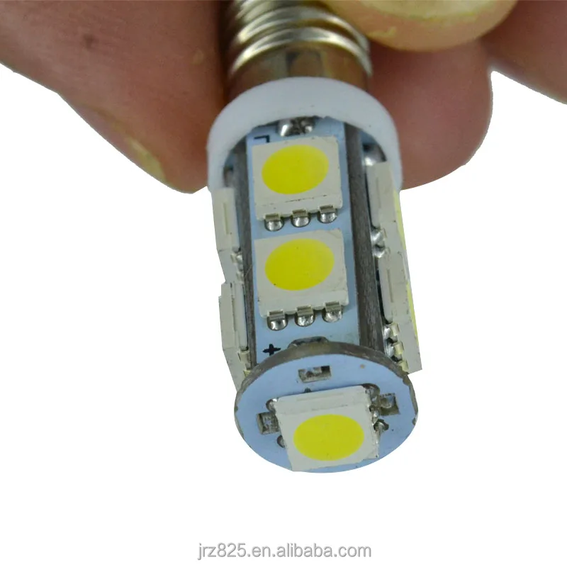 Super bright E10 9SMD 9 SMD 5050 3 Chips LED Screw Bulb Light Lamp Car Vehicle MOTOR 1447 style Screw DIY Lighting DC 12V