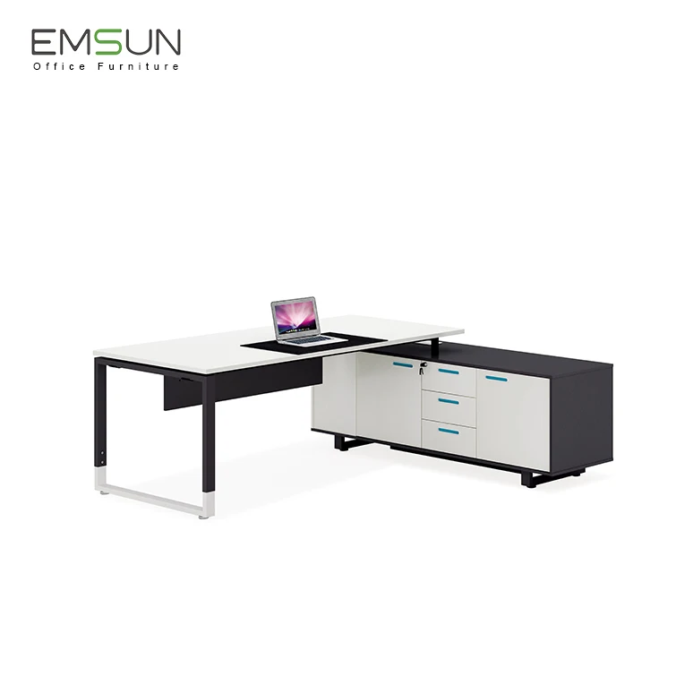 
L shape director table executive office desk modern CEO desk for boss 