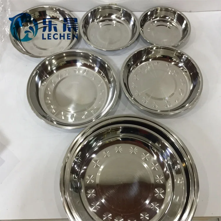 Stainless Steel 201 Plate Tray Kitchen Thickened Deep Plate Food Plate