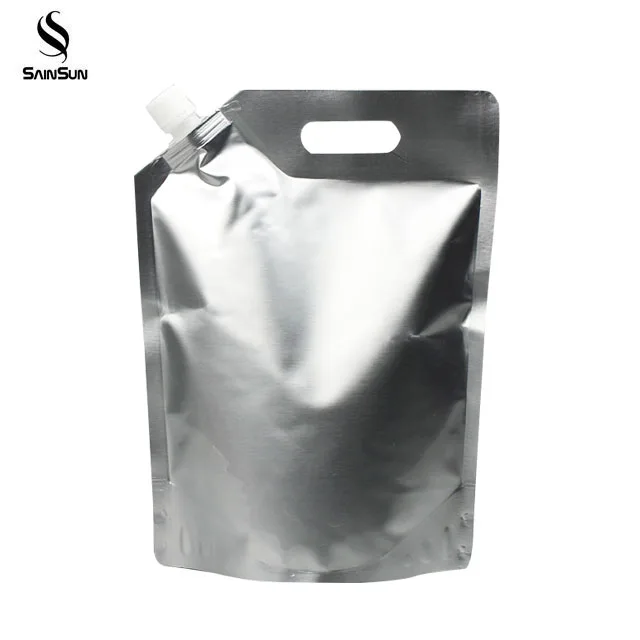 Aluminum Foil Drink Food Liquid Biodegradable Stand Up Pouch With Spout Packaging