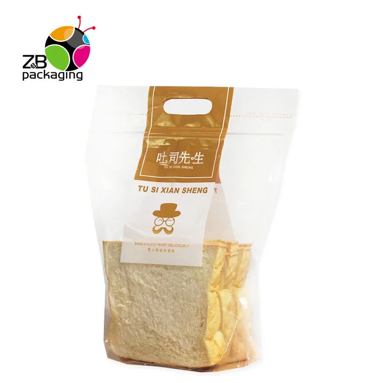 
Food wrapping biodegradable baguette transparent plastic bread bags with your own logo 