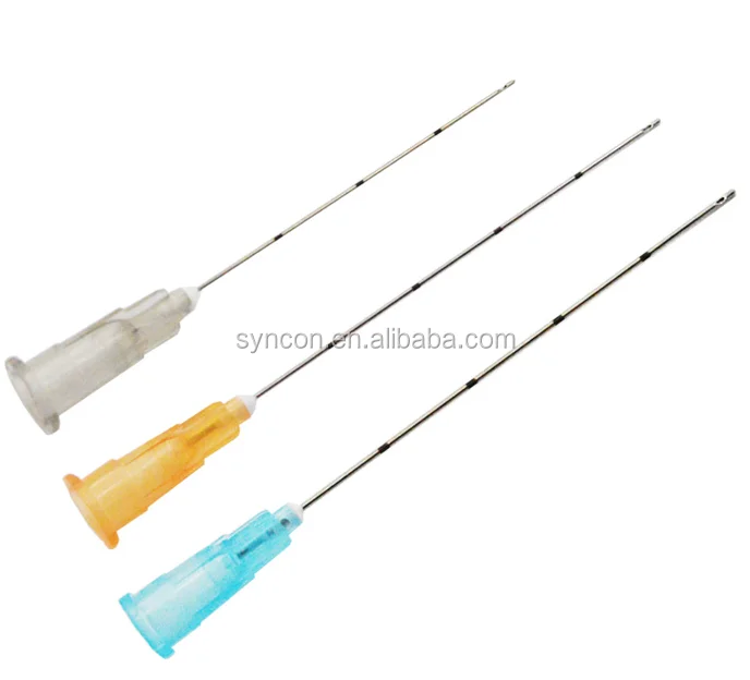 Игла micro cannula для наполнителей с отверстием сбоку