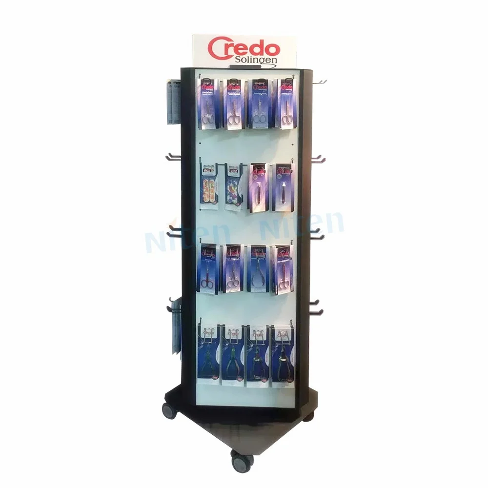 metal display rack wall hook display