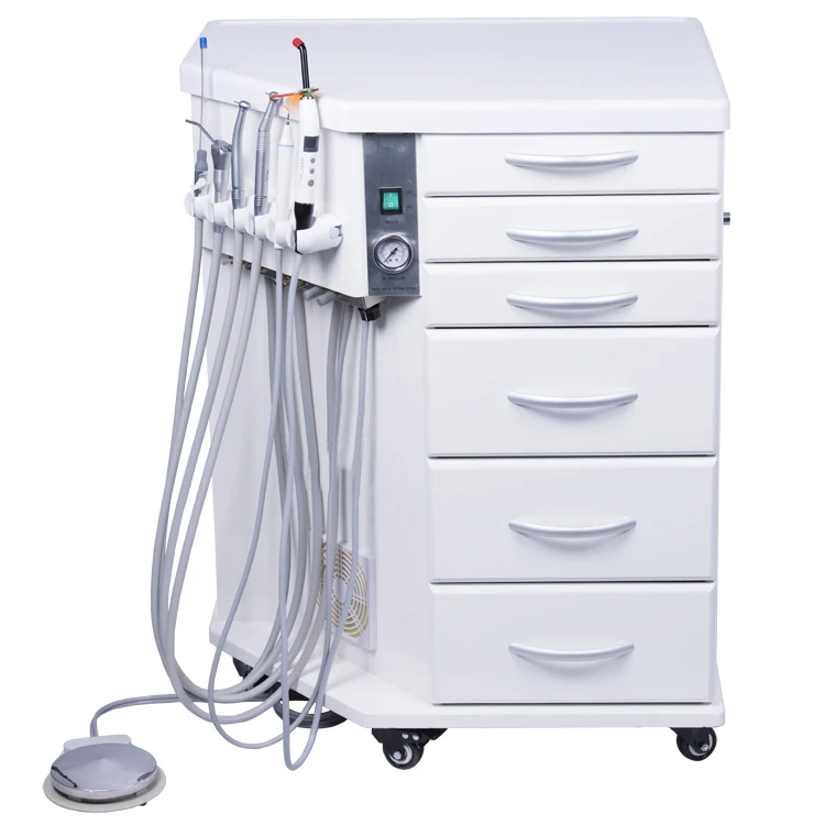 Portable Dental Cabinet unit with Compressor