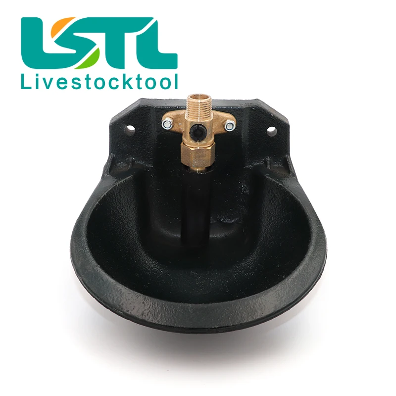 Livestock Animal Drinking Equipment Cast Iron Automatic Sheep Goat Water Bowl Copper Valve Drinking Trough