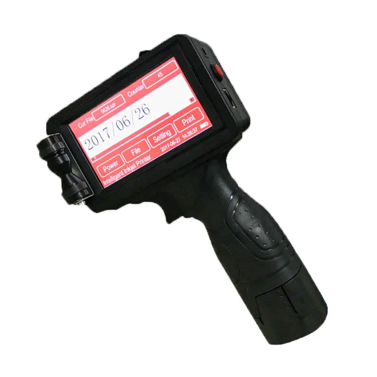 Support variable data dot peen marking machine handheld inkjet stamp resistant touch screen hand jet printer with factory price