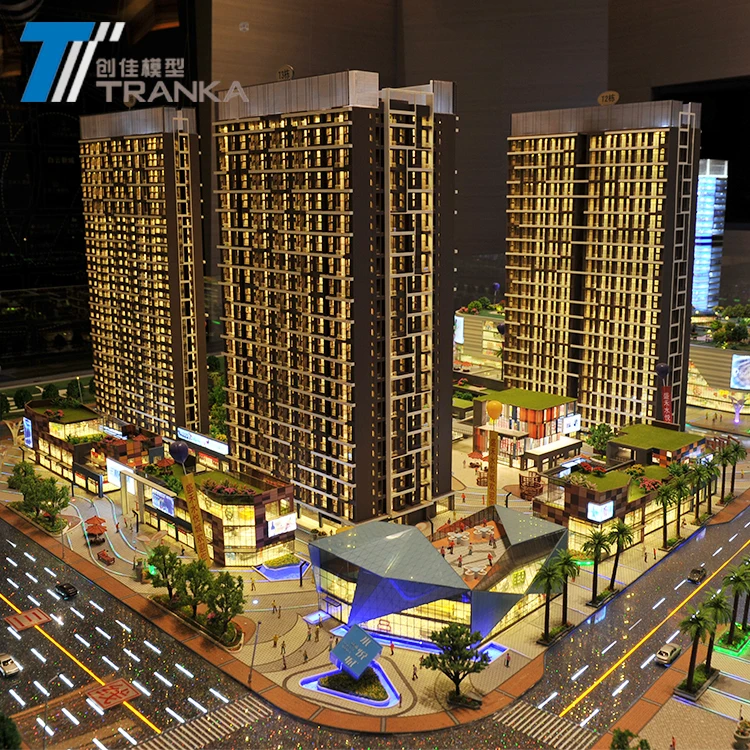 Shopping mall model for real estate investment , building model
