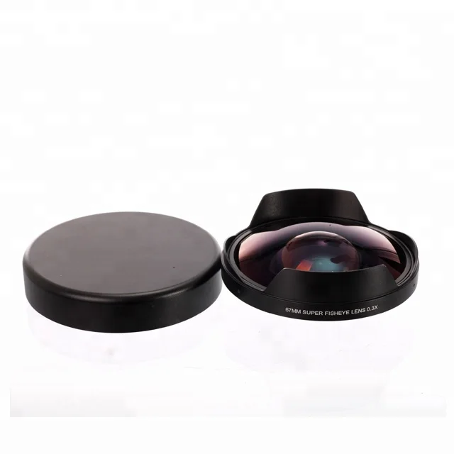 Kapkur 0.3X 62mm Fisheye camcorder lens , manual focus camera lens