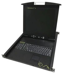 Стойка-Консоль TUXIN TX-1916 KVM 1U в стойку, 19 дюймов, ЖК-дисплей, kvm-переключатель сервера