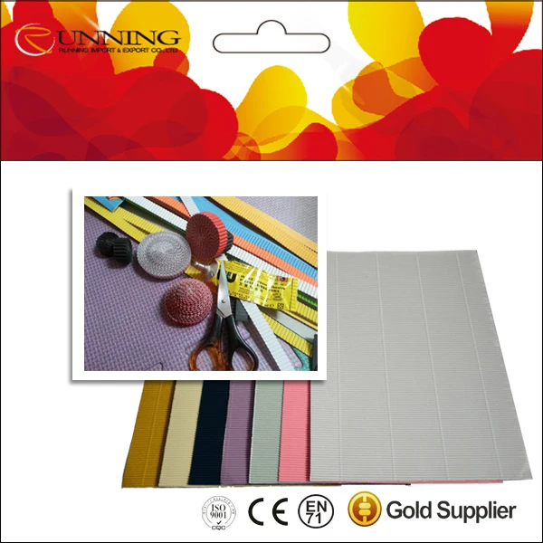 Handmade colourful DIY corrugated paper for animals children toys