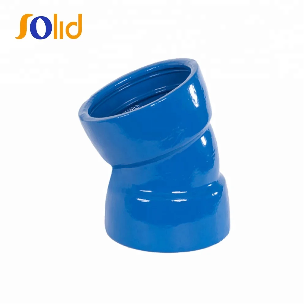 Ductile Iron Tyton Joint Pipe Fittings Double Socket  90 Degree Bend