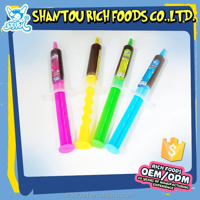 
Fruit flavor syringe syrup, syringe jam, syringe chocolate jam 
