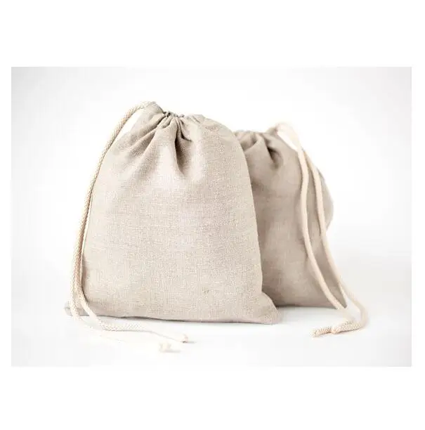 Льняной мешок на шнурке льняные пакеты для хлеба домашнего