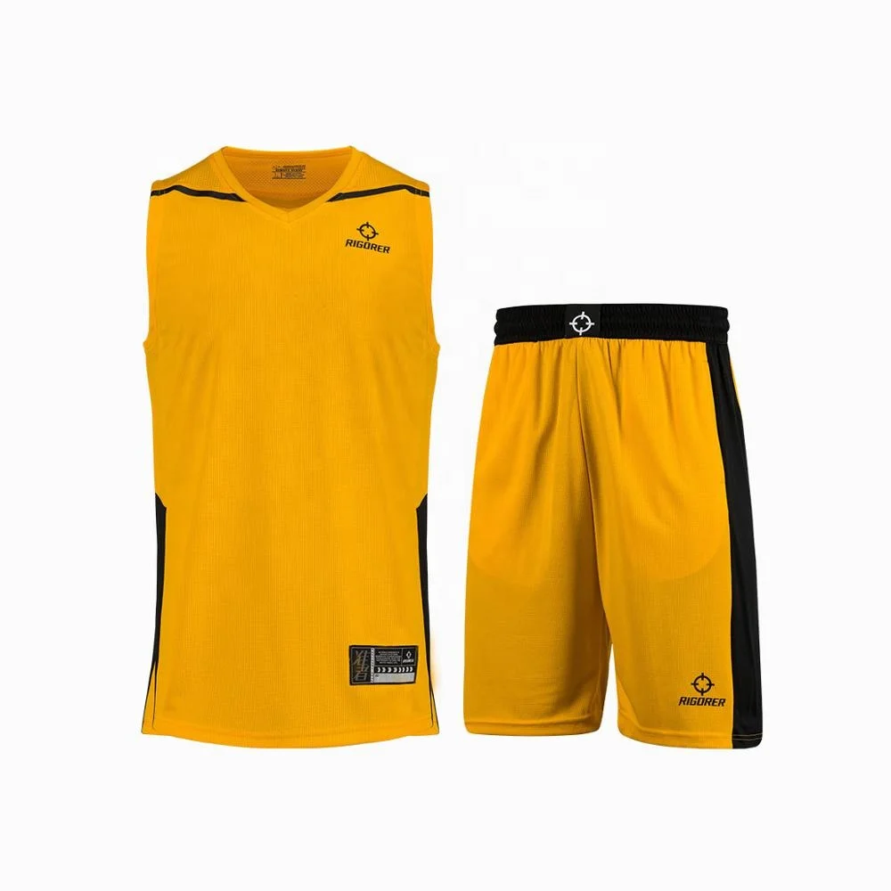 college training basketball uniform design color yellow competition jerseys