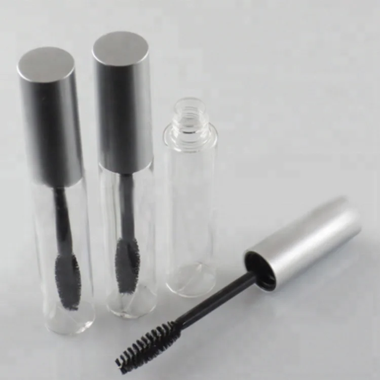 10ml Empty Eyeliner Packaging Vials Clear Body Cap Aluminium Gel Eyeliner Packaging Brush Clear Mascara Tube