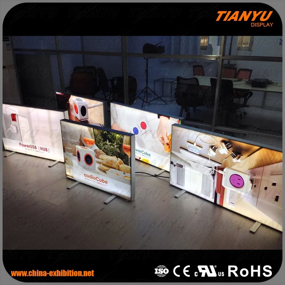 High Brightness aluminum Frameless Fabric outdoor LED Light Box Sign display advertising lightbox