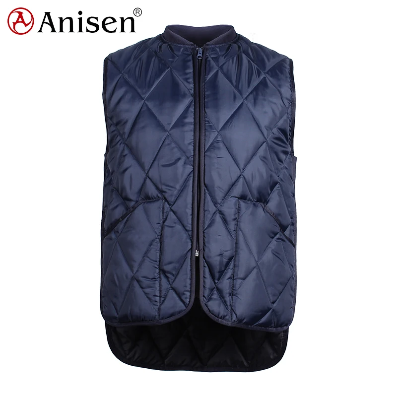 
Chinese garment manufacturer wholesale quilted cotton solid custom logo men winter warm waterproof vest 