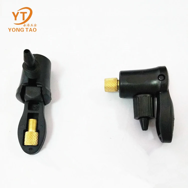Various Good Quality Black Plastic Tire Inflator Air Chuck Inflator Can be customized