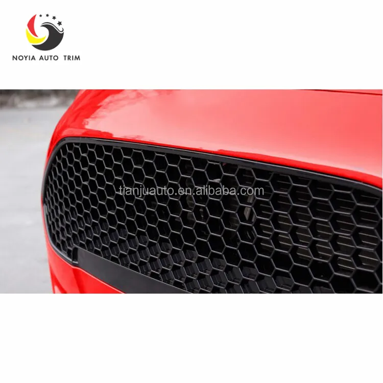 1 PC Modified honeycomb Nest bee Front bumper grill upper grille ST style for Ford fiesta 2013