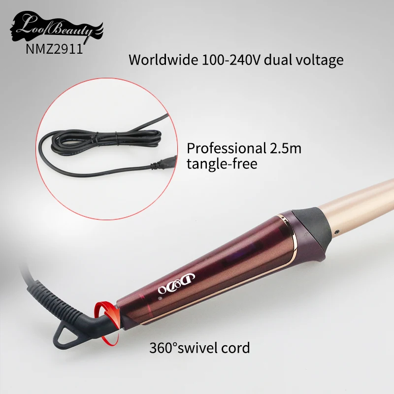 Flexible Curling Rods Automatic Hair Steam Curler Ceramic Curling Iron Wand Salon Professional Auto Rotating