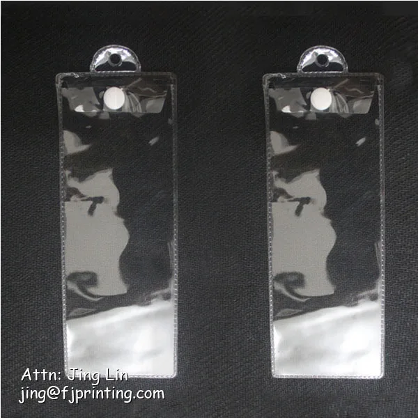 Customized packaging logo printing glossy matt botton or zipper lock soft vinyl pvc bag