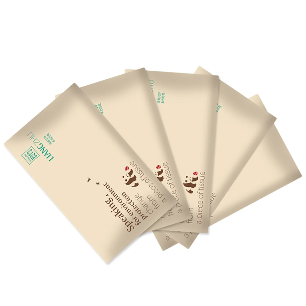 Custom Printed Virgin 2 Ply Wallet Tissue Pocket Facial Tissue Paper