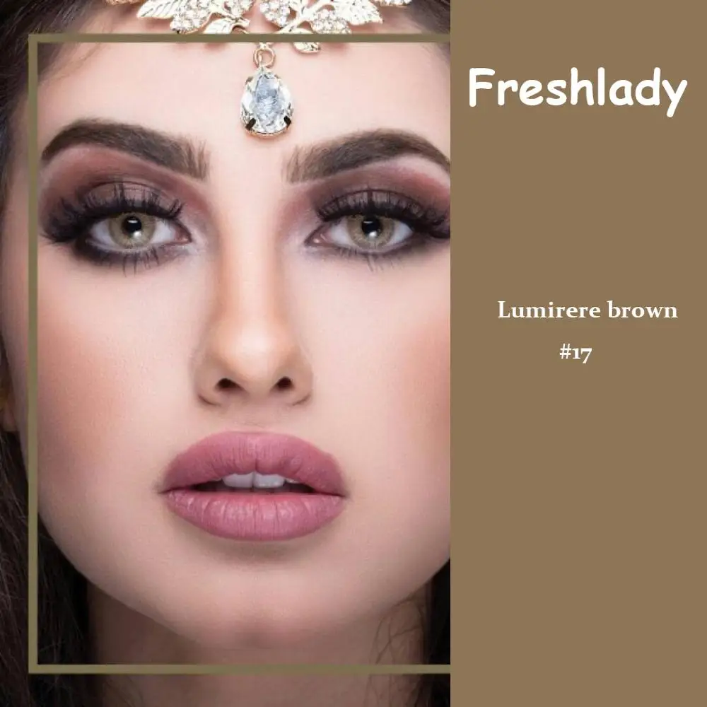 Top Quality made in korea sky marron lumirere brown gray green colored contact lenses