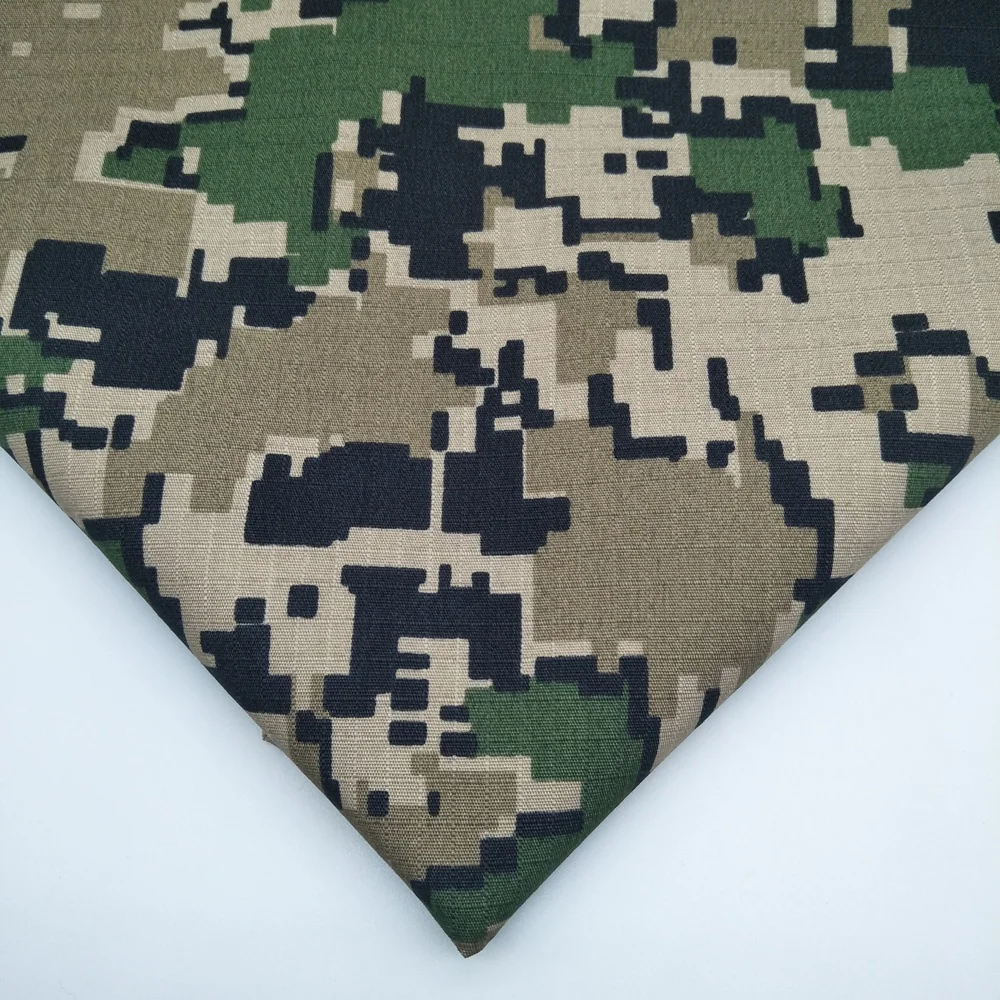 
Oil proof anti-IR camouflage rip-stop canvas fabric with water repellent 