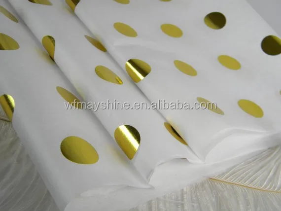 
Gold & Silver Patterned Tissue Paper for Premium Packing 