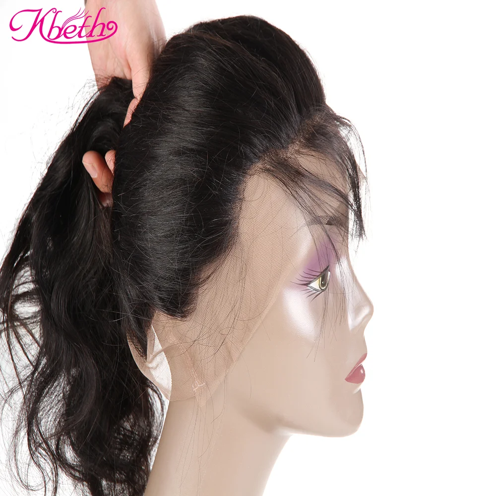 
Kbeth Human Hair Lace Front Wig 2021 Summer Natural Black 360 Lace Frontal Brazilian Virgin 100% Full Lace Wigs Wholesale 