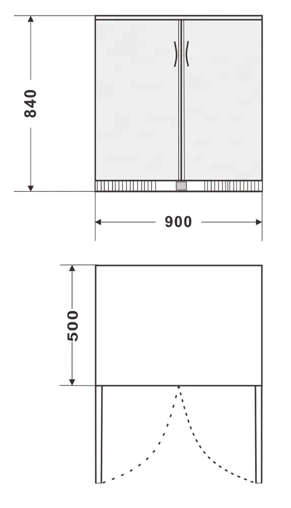 Stainless steel salad preparation bar commercial chiller fridge , 2 door soft drink beverage beer can bottle chiller BC-208FS