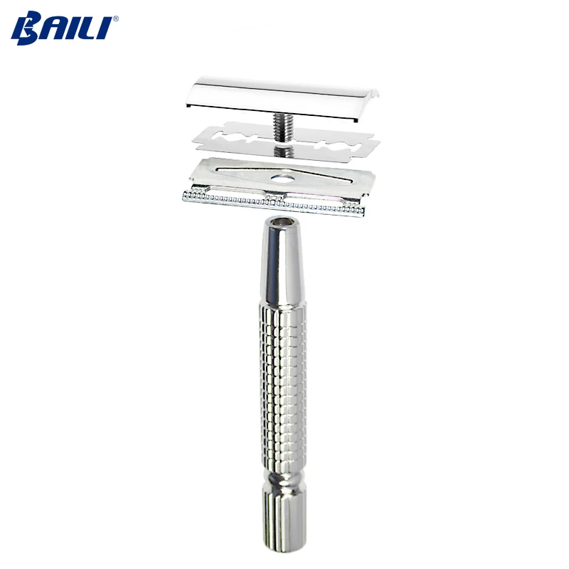 
Razors Shaving Kit for Men or Women Reusable Double Edge Safety Razor 3 Pieces 
