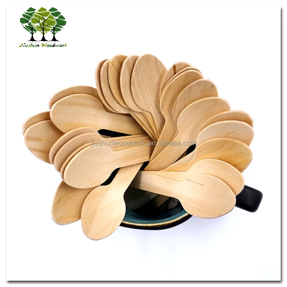 
Disposable wood ice cream spoon / spatula 