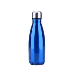 Wholesale custom 350ml double wall stainless steel wood grain no sweat insulated vacuum travel water bottle
