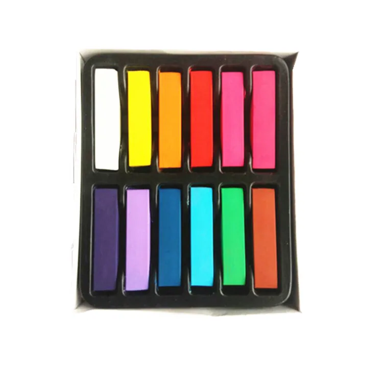 
High quality selling Temporary 12 color hair chalk hair dye pastel chalk 