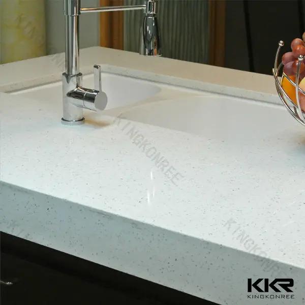 
Pure white granite countertop / artificial stone marble basin vanity tops 